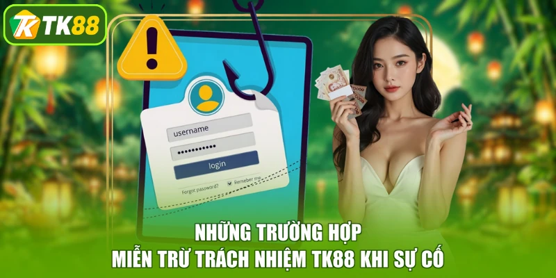 Những trường hợp miễn trừ trách nhiệm TK88 khi sự cố